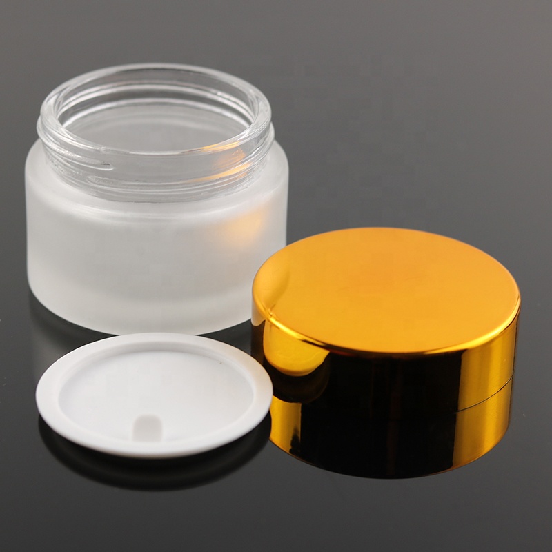 Luxury 50 ml Cosmetic Cream Glass Jar