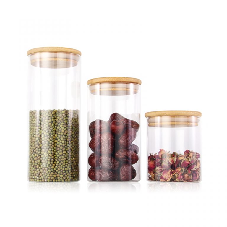 Glass storage container mason jar