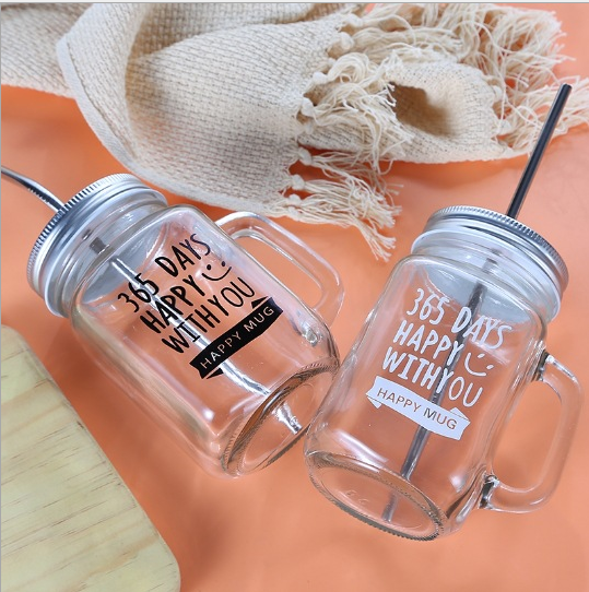 Custom Colored Drinking Glass Mason Jar