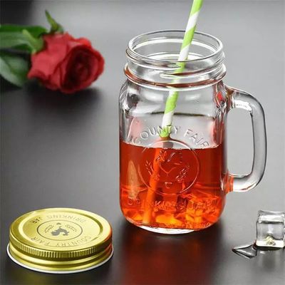 Customized Round Glass Mason Jars (4)