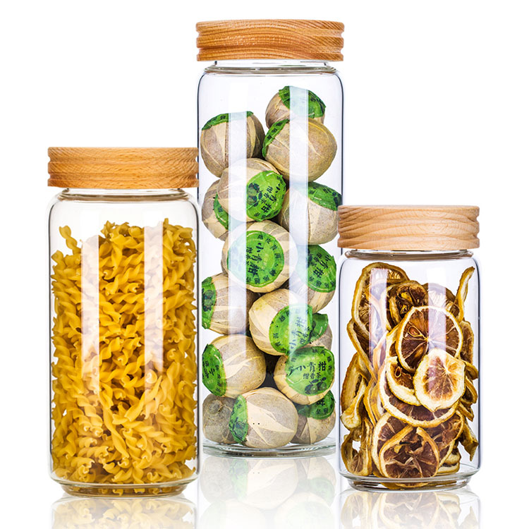 Manufactory supply custom glass storage jar with cheap price. The