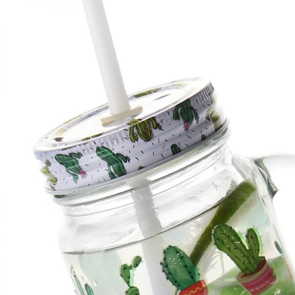 High quality glass juice mason jar (6)