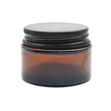 1oz Amber Glass Cream Jar 