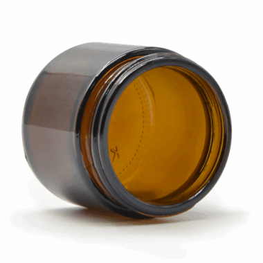 Amber Brown Cosmetic Cream Jar