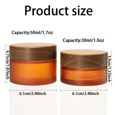 50g Amber Glass Cream Jar