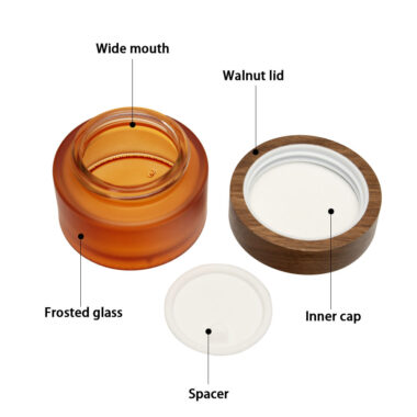 50g Amber Glass Cream Jar
