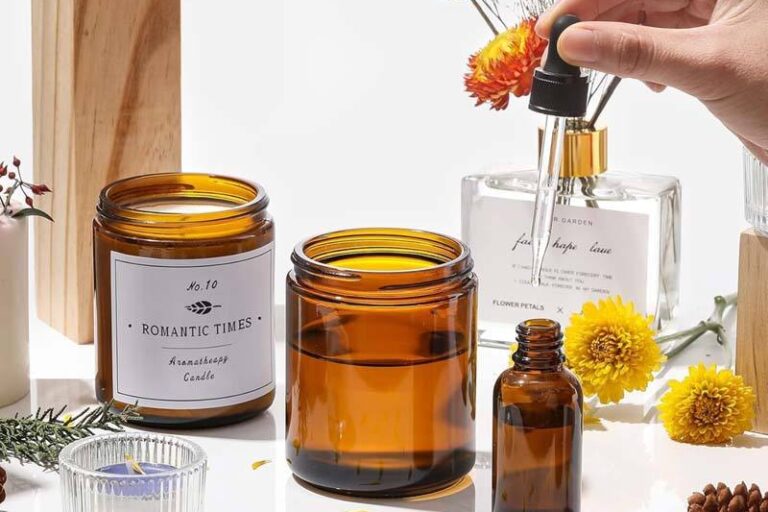 Amber Glass Jar for Cosmetic