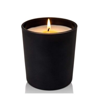 Colored Glass Candle Jar with Lid 