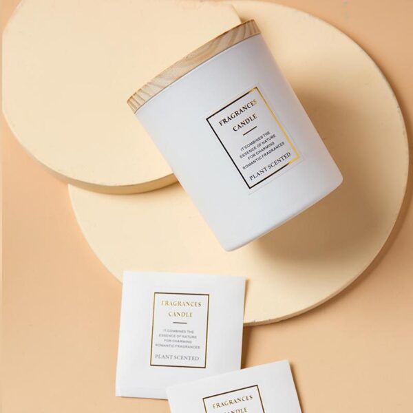 Colored Glass Candle Jar with Lid