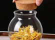 Clear Glass Storage Jar with Cork Lid
