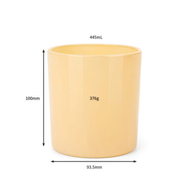 Glass Candle Jar with Color Spray 