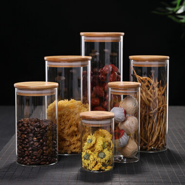 Custom High Borosilicate Glass Jar