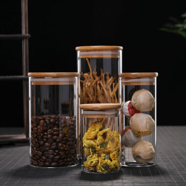 Custom High Borosilicate Glass Jar