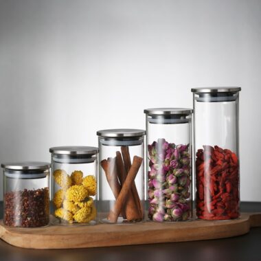 High Borosilicate Glass Storage Jar 