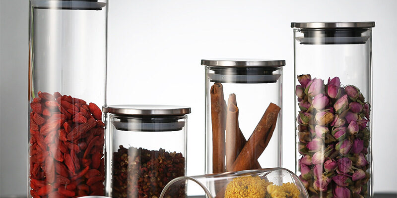 High Borosilicate Glass Storage Jar