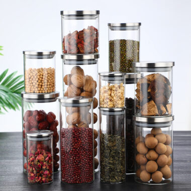 High Borosilicate Glass Storage Jar 