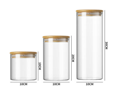 High Borosilicate Glass Storage Jar