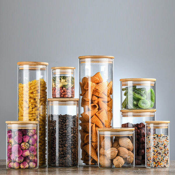 High Borosilicate Glass Storage Jar