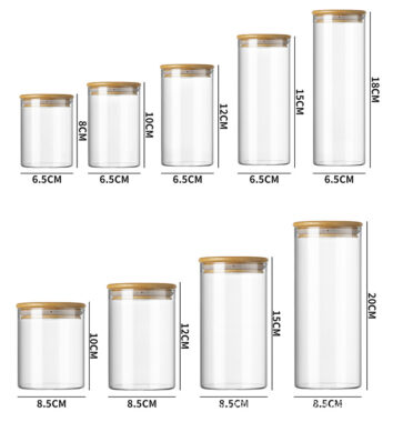 High Borosilicate Glass Storage Jar