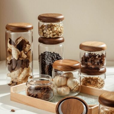  Large Glass Storage Jar 