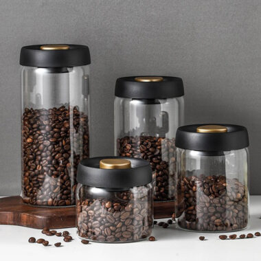  Borosilicate Glass Coffee Storage Jar