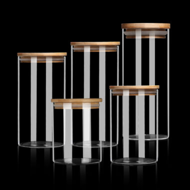 High Borosilicate Glass Storage Jar