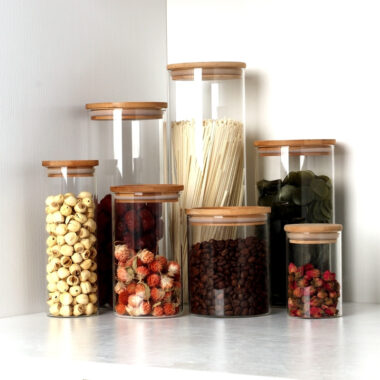 High Borosilicate Glass Storage Jar