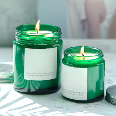 4oz amber glass candle jars