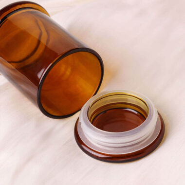amber glass candle jars for gifts