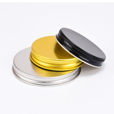 Custom mini amber glass candle jars