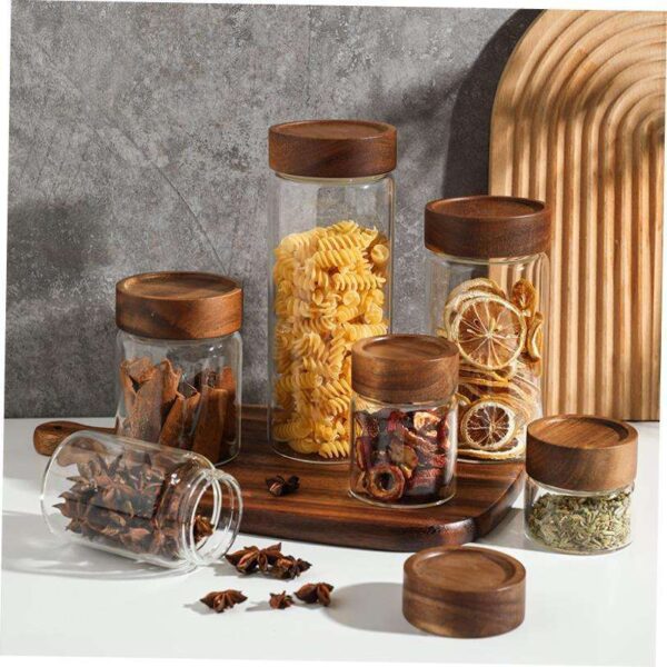 Luxury glass kitchen storage container