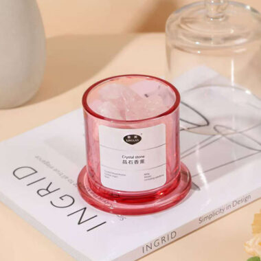 Premium flat bottom glass votive candle jars