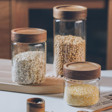 250ml square glass spice jar