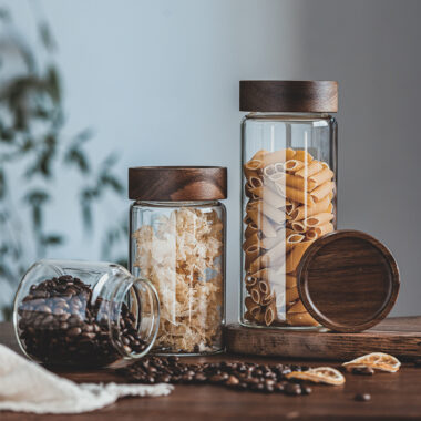 250ml square glass spice jar