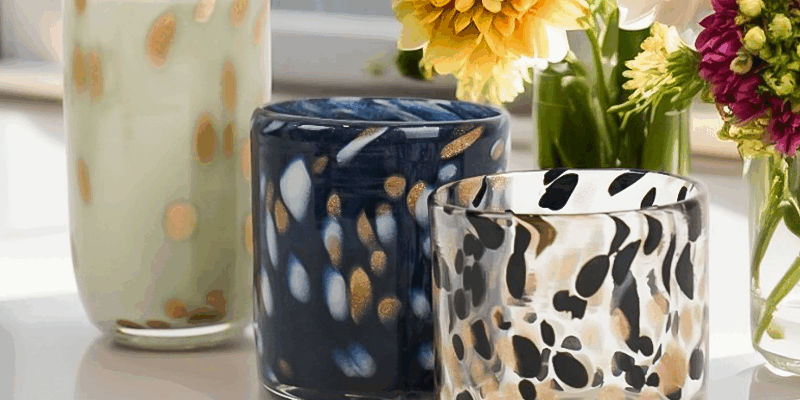 glass candle jars for elegant home décor