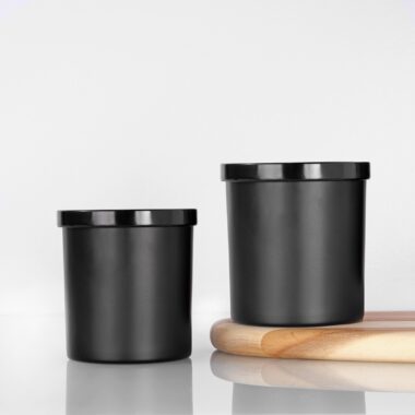 Luxury frosted glass candle jars