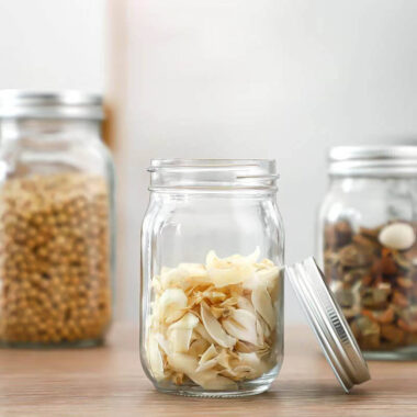 Mason jar storage glass bottle