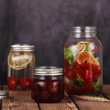 Mason jar storage glass bottle