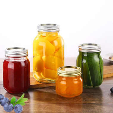 Mason jar storage glass bottle