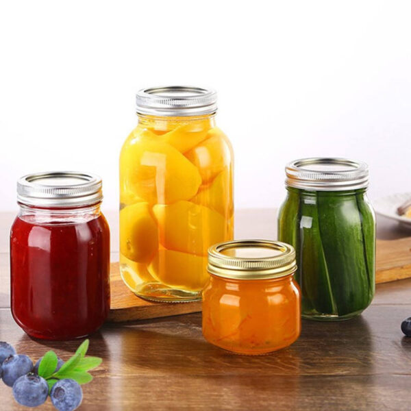 Mason jar storage glass bottle