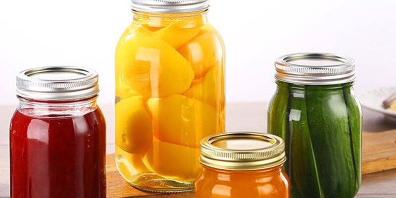 Mason jar storage glass bottle