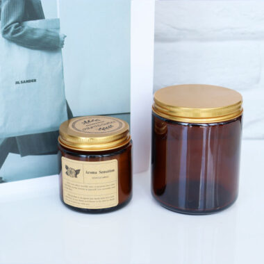 cylinder glass candle jars with lids