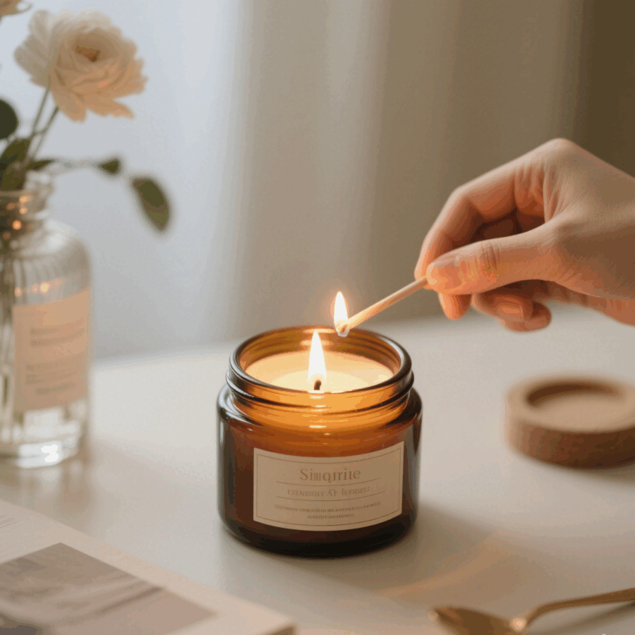 cylinder glass candle jars with lids